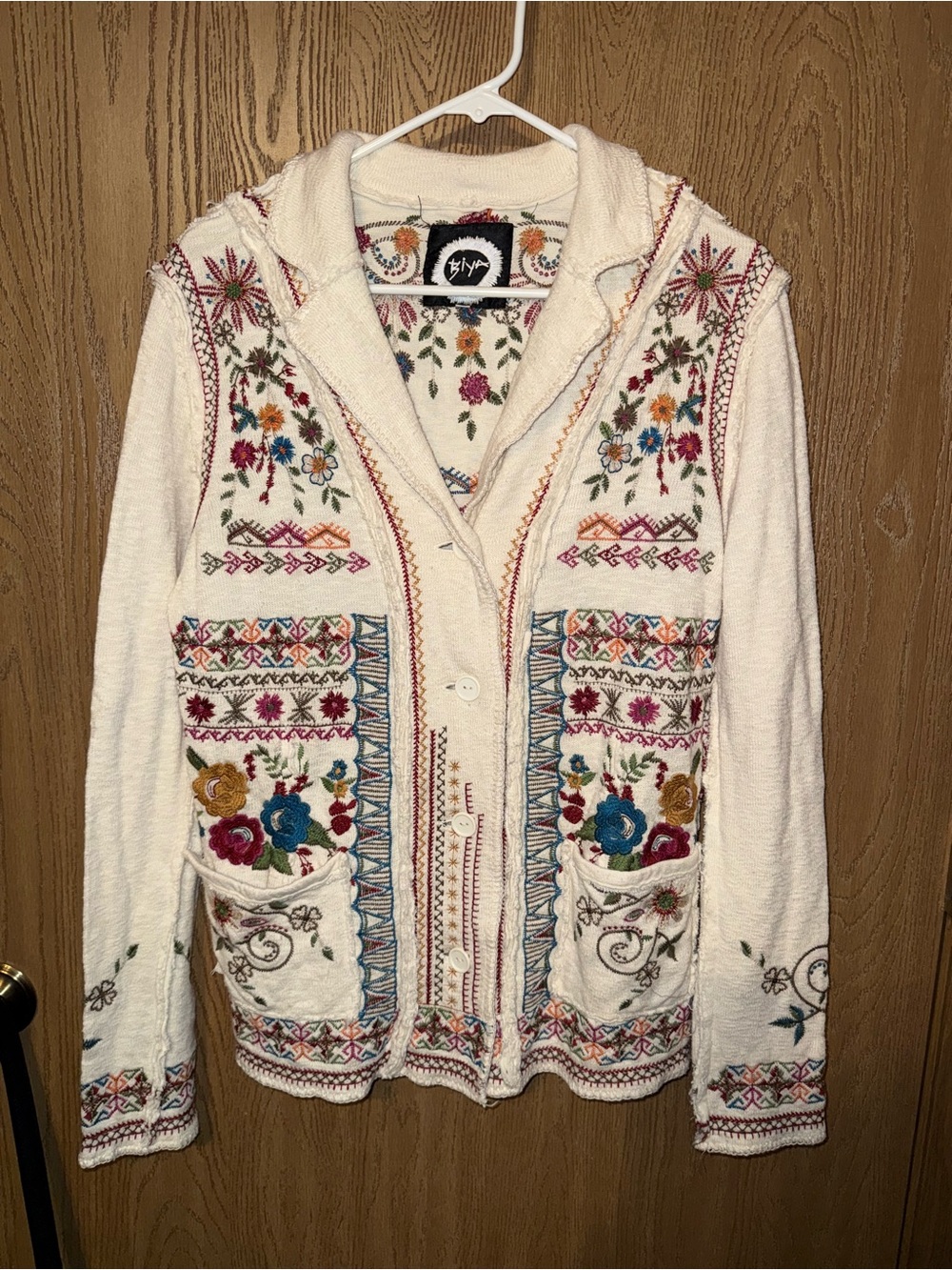 Johnny Was Biya button up cardigan